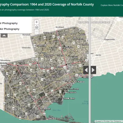 Aerial photography comparison