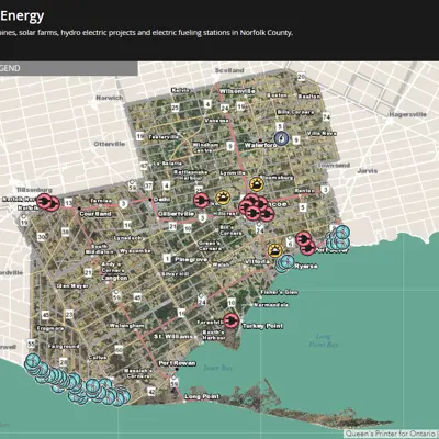 Renewable energy map