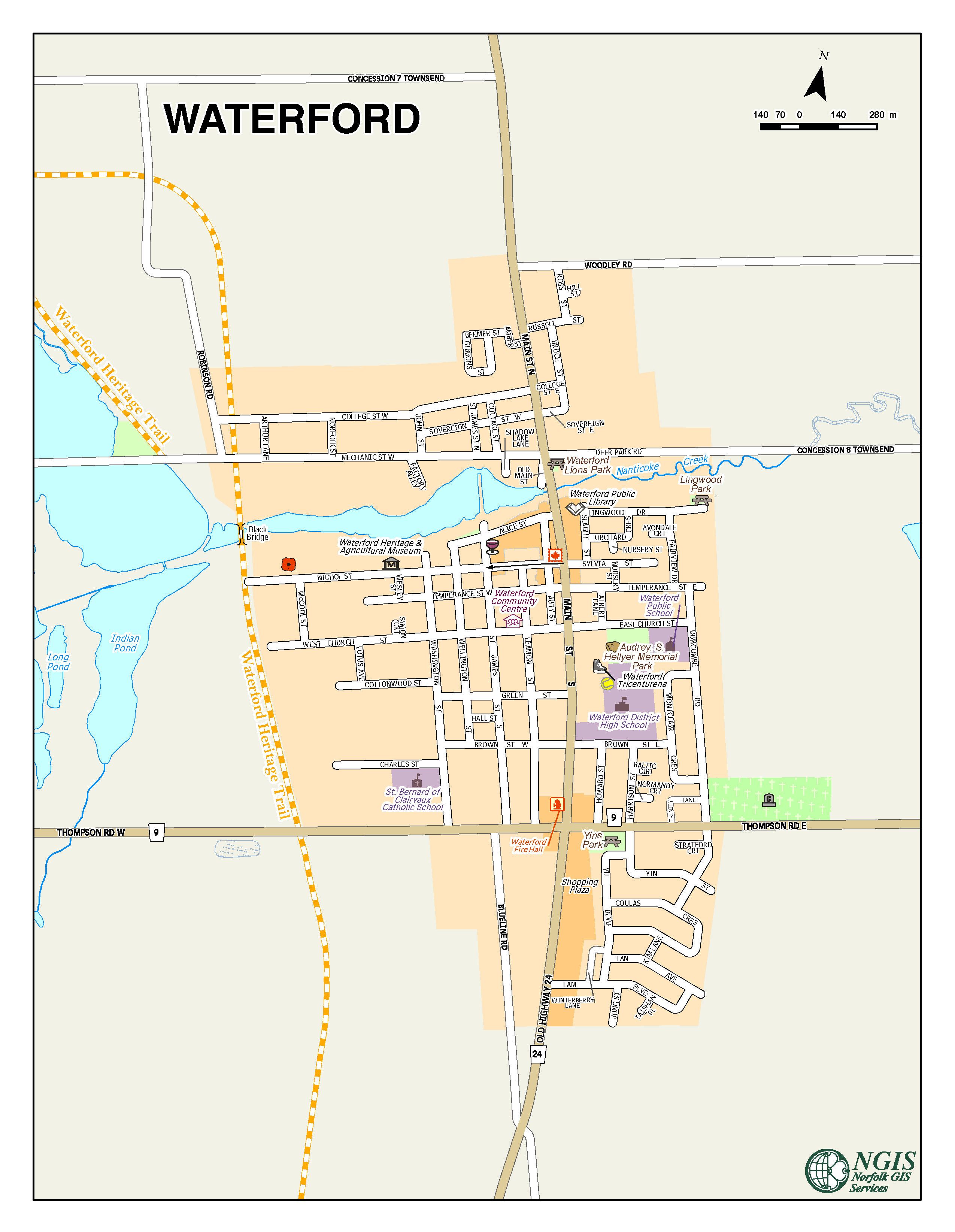 County Development Map Waterford Download Maps | Norfolk County