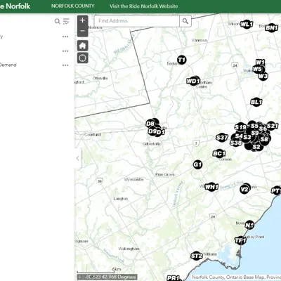 Ride Norfolk map