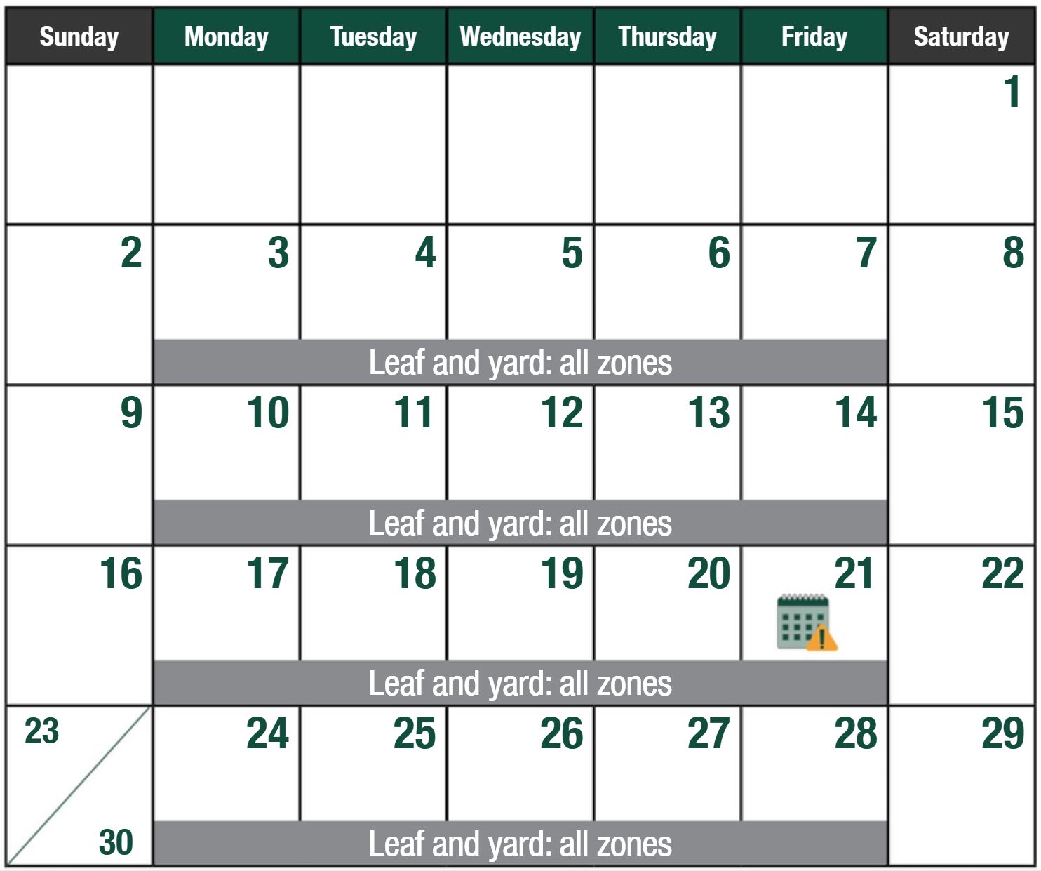 November Calendar