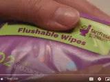 Non flushable wipes video