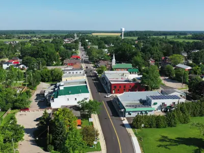 Aerial view of Port Rowan 