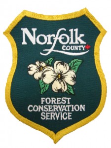 Norfolk County Forest Conservation Service badge.