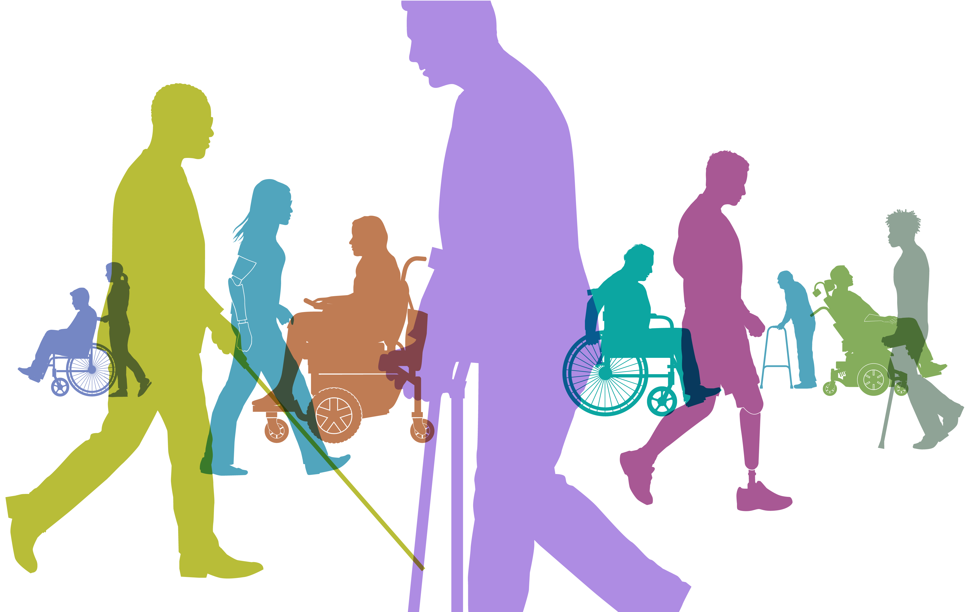 Image of people with variety of disabilities