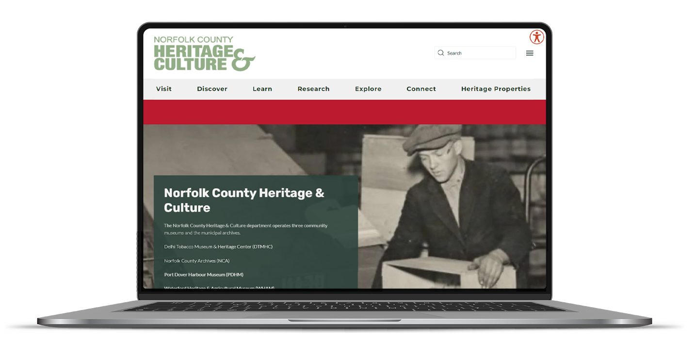 Heritage and Culture website screenshot